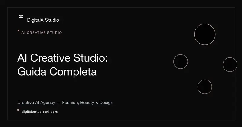 AI Creative Studio: cos'è, come lavora e quando serve davvero a un brand