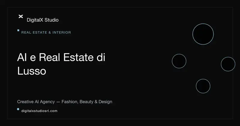 AI nel Real Estate di Lusso: render e virtual staging per proprietà premium