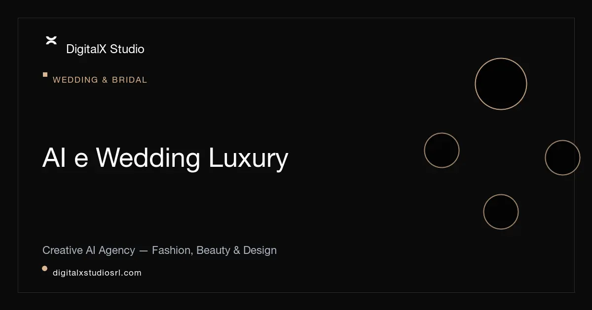 AI in luxury wedding: campaigns for bridal gowns and ateliers
