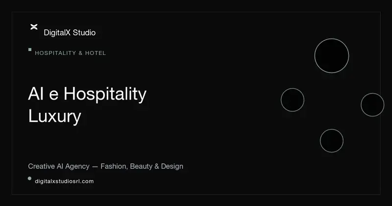 AI nell'Hospitality Luxury: contenuti per hotel e boutique resort