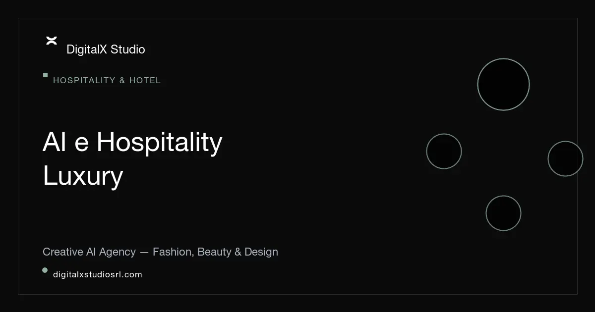 AI nell'Hospitality Luxury: Contenuti per Hotel e Boutique Resort | DigitalX Studio