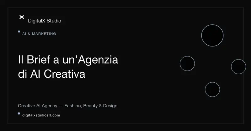 Come fare il brief a un'agenzia di AI creativa: la checklist