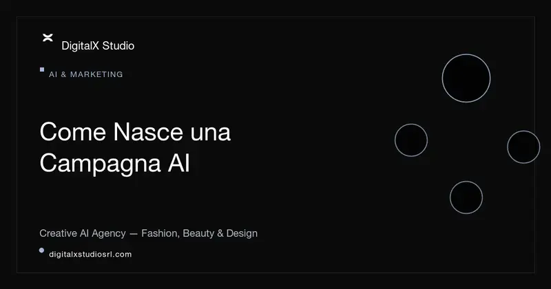 Come nasce una campagna AI: dal brief creativo alla consegna finale
