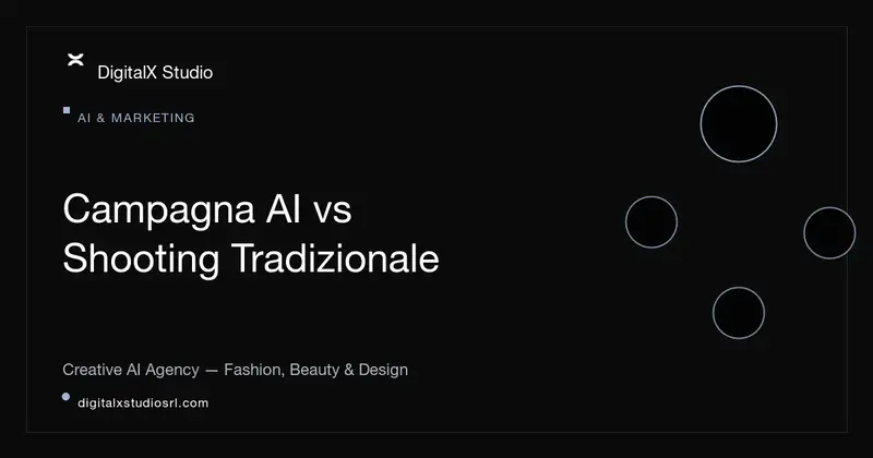 Quanto costa una campagna AI vs uno shooting tradizionale: guida prezzi 2026