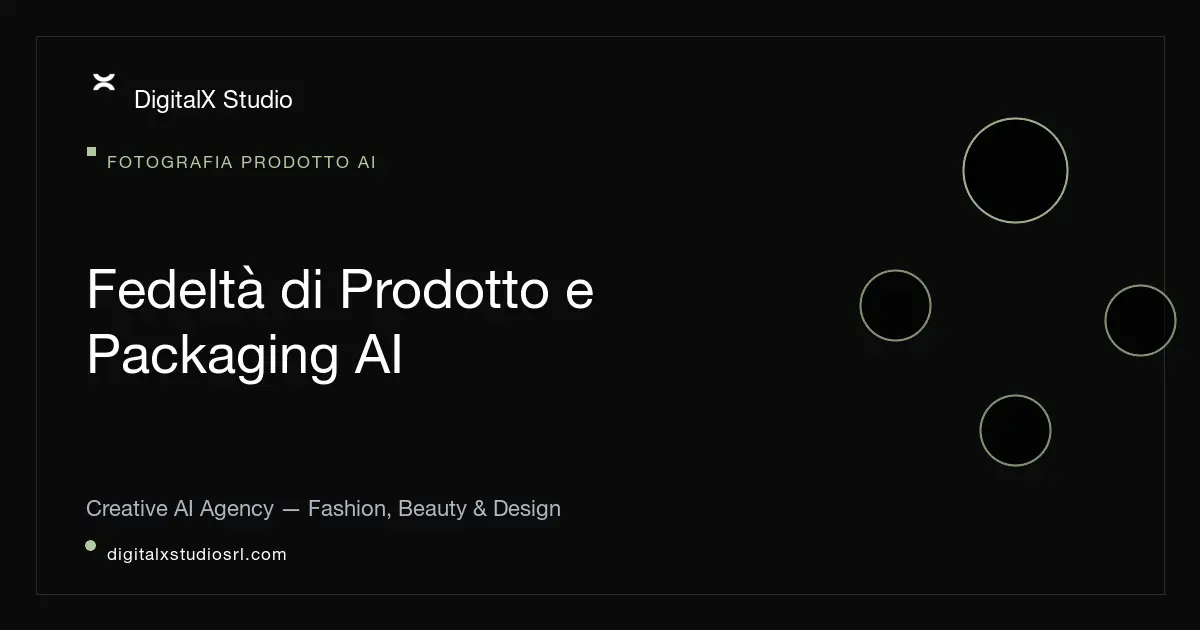Come mantenere prodotto, logo e packaging fedeli nelle immagini AI | DigitalX Studio