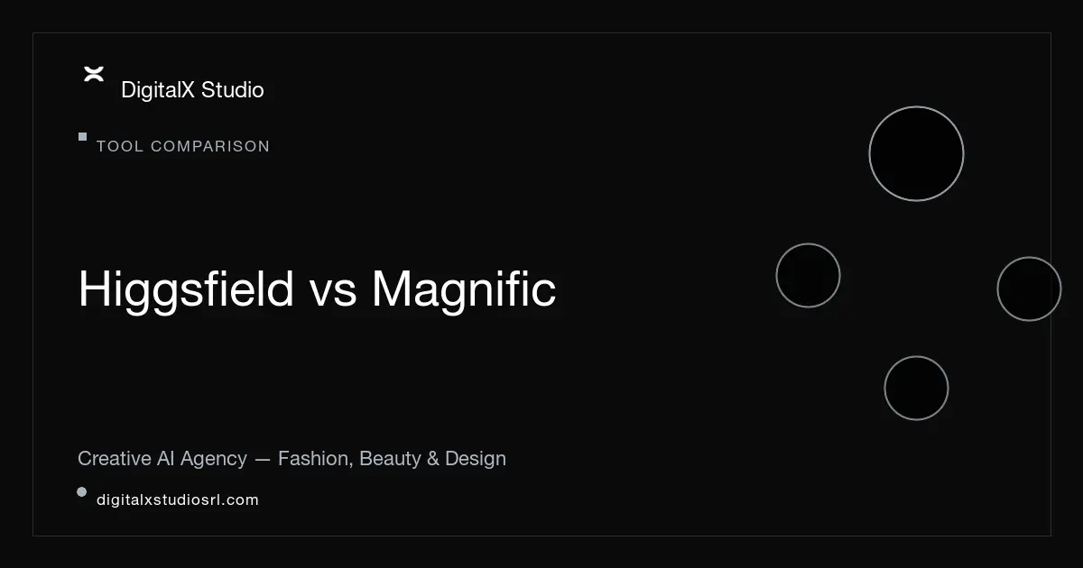 Higgsfield vs Magnific: Quale Scegliere nel 2026 | DigitalX Studio