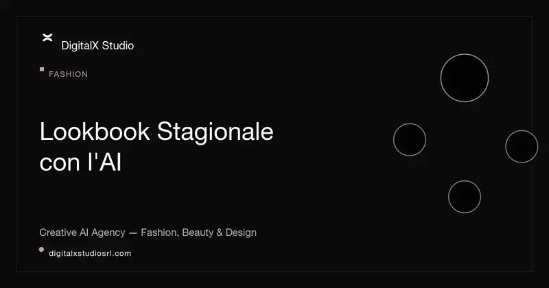 Lookbook stagionale con l'AI: cosa valutare prima di iniziare