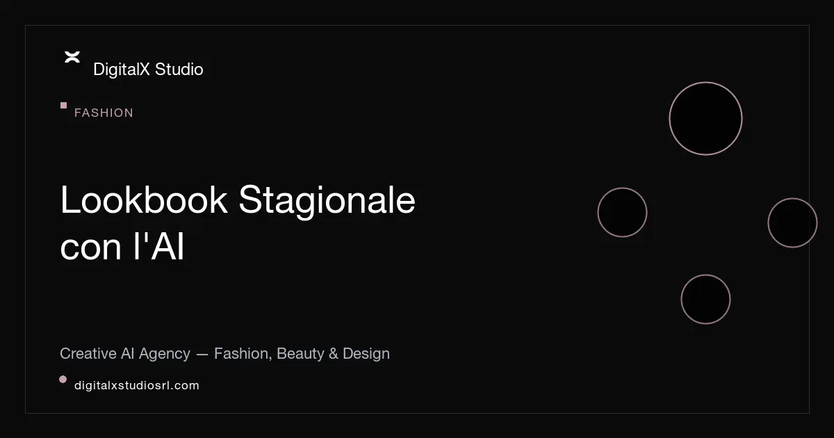 Lookbook stagionale con l'AI: cosa valutare prima di iniziare | DigitalX Studio