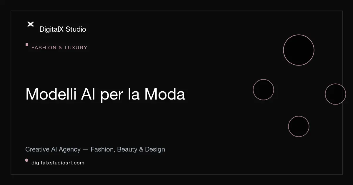 Modelli AI per la moda: campagne, lookbook e digital twin | DigitalX Studio