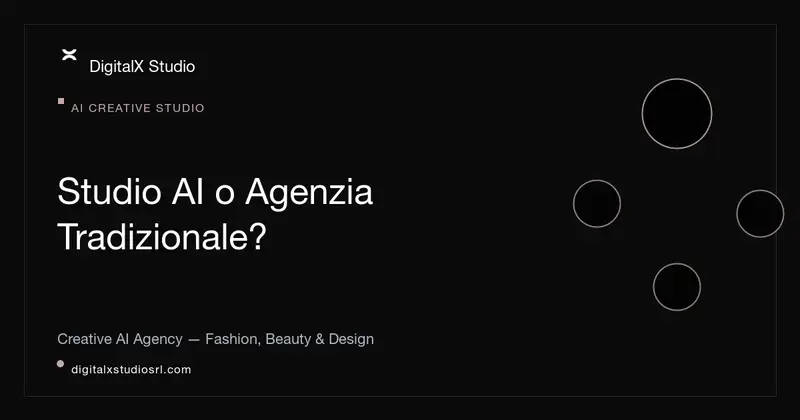 Studio creativo AI o agenzia tradizionale? Differenze, costi e risultati