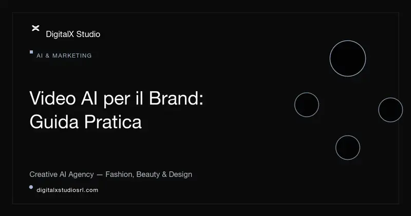 Video AI per il brand: la guida pratica 2026