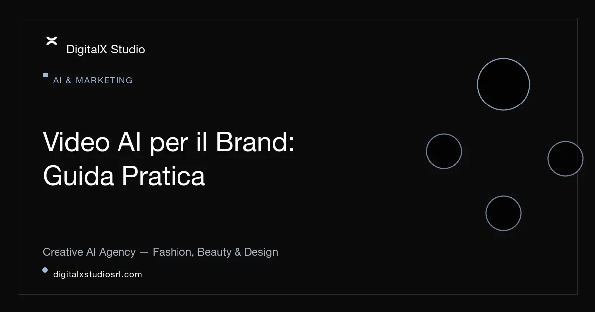 Video AI per Brand: Come Crearli nel 2026 | DigitalX Studio